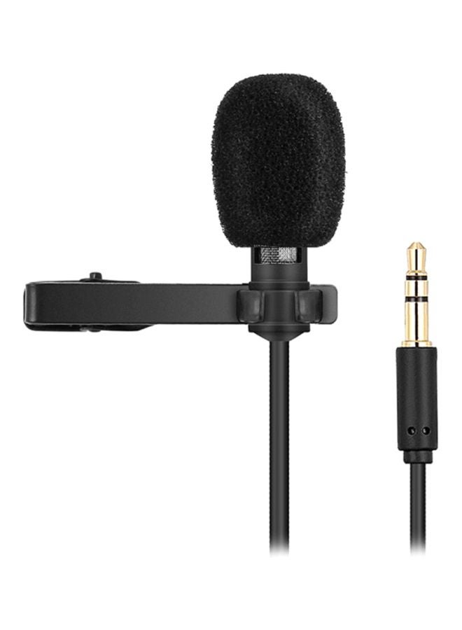 Clip-On Omnidirectional Recorder Microphone V3565 Black