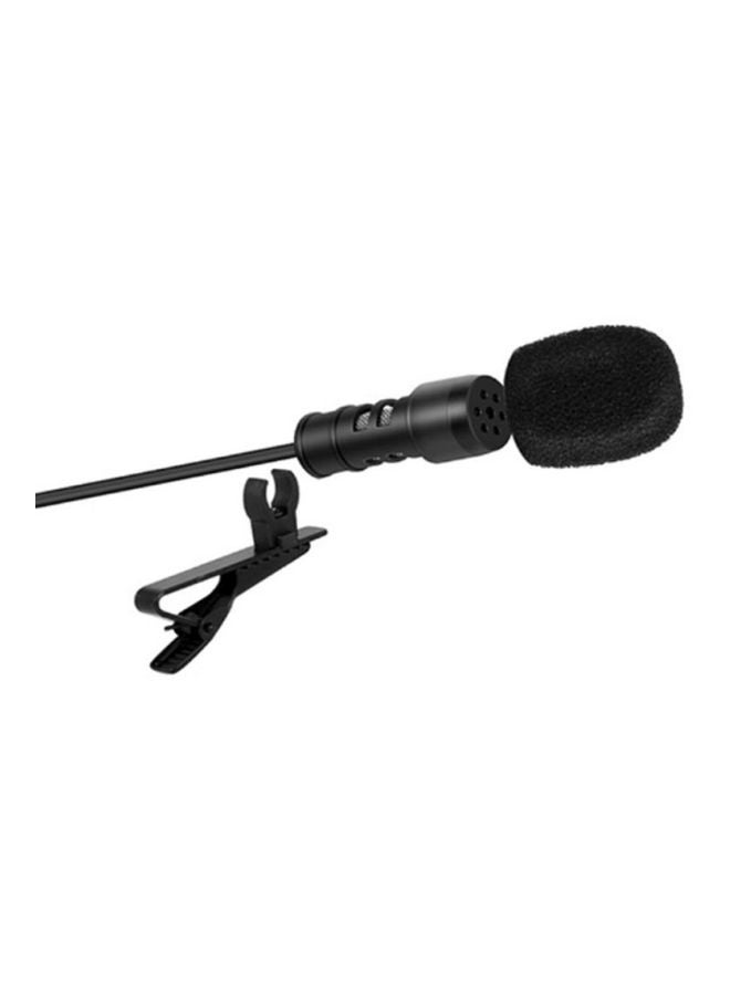 Clip-On Omnidirectional Recorder Microphone V3565 Black