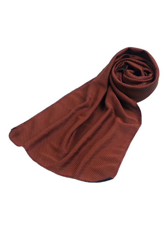 Multipurpose Quick-Dry Cold Towel Brown 24x13.5x2.5cm