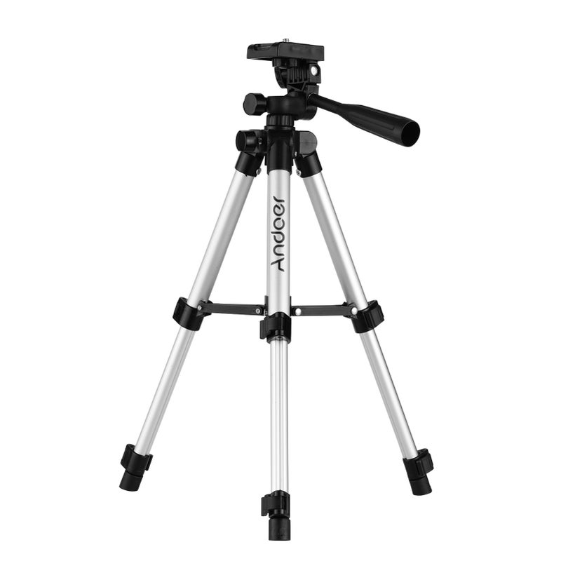 Mini Desktop Tripod Stand Silver