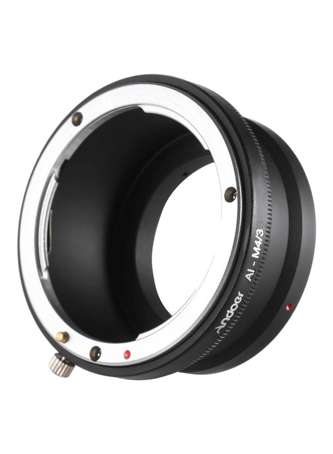 Adapter Ring For Nikon D Series AI-Mount Lens/Panasonic Olympus M4/3 Black/Silver