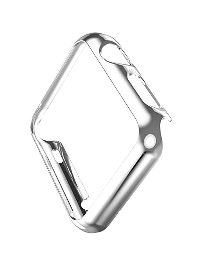 Protective Plastic Bumper Cover For Apple Watch 38mm Silver