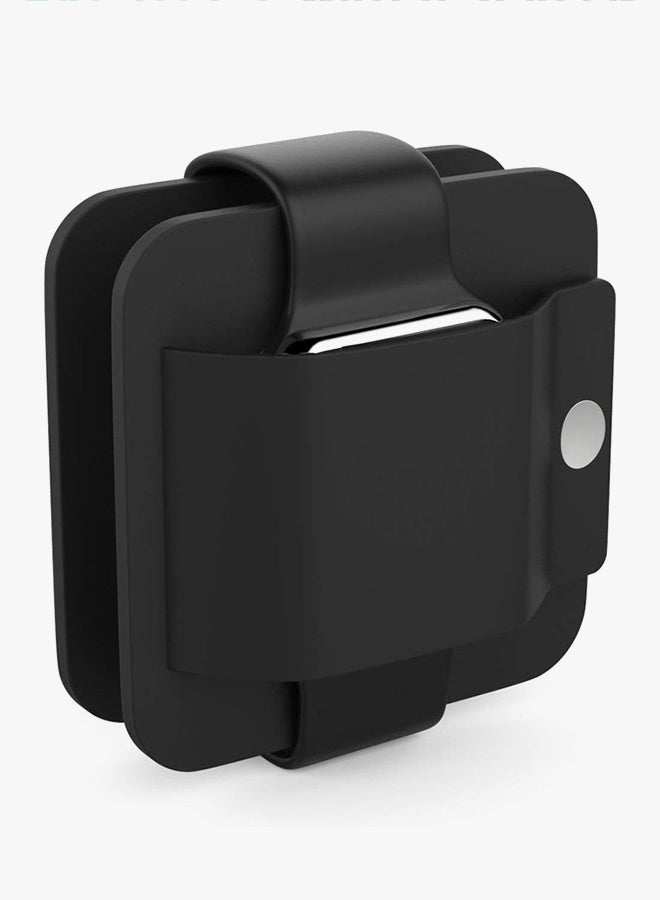 Charging Case Soft Silicone Charger Wallet For Apple Watch 38 & 42mm Black