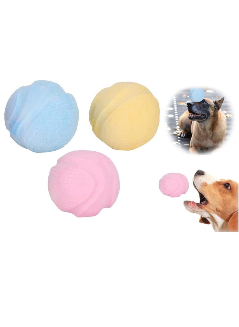 Chew Cleaning Ball Pet Toys 3 Pcs Durable Soft Interactive Teeth Cleaning Toy For Pets Dogs