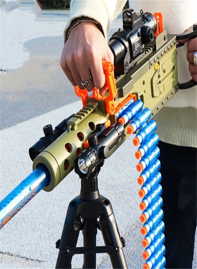 M2 Model Multi Component Electric Manual Integrated Soft Bullet Gun Foam Darts Elite Assault Outdoor Parent Child Interaction Toy Heavy Machine Gun