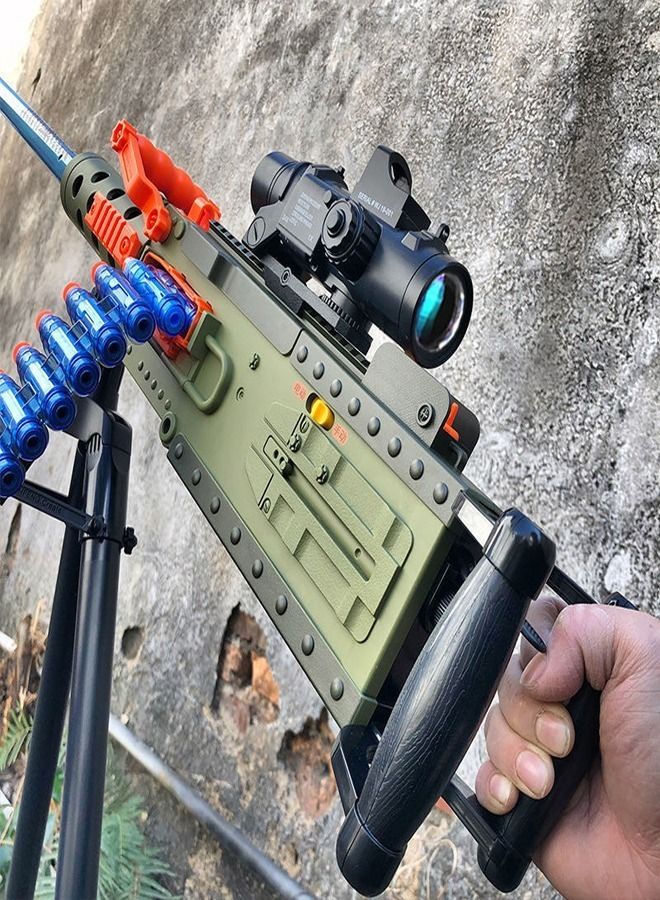 M2 Model Multi Component Electric Manual Integrated Soft Bullet Gun Foam Darts Elite Assault Outdoor Parent Child Interaction Toy Heavy Machine Gun