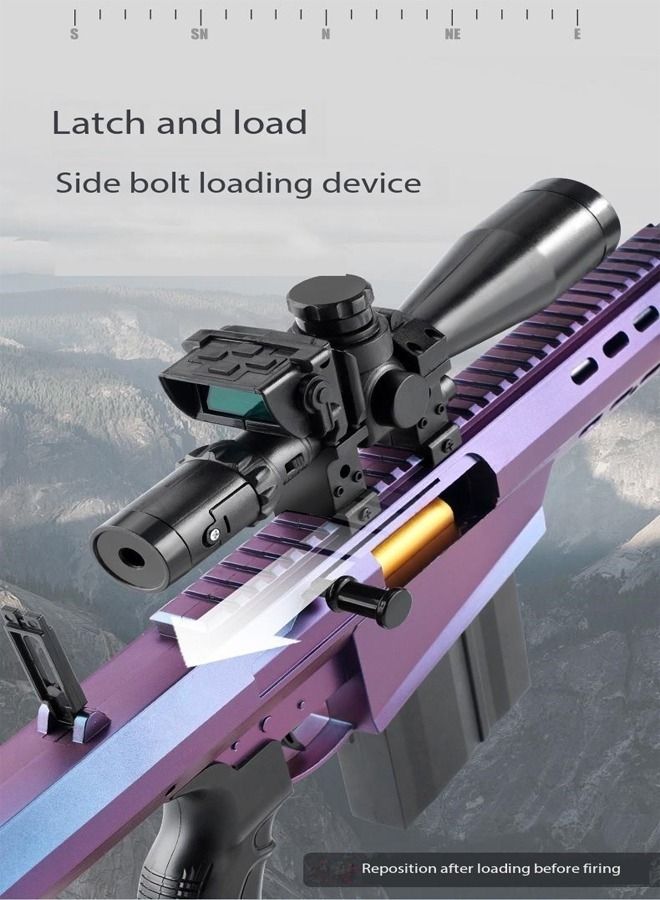 M82 Light Fifty SASR Semi-automatic Electric Burst Soft Bullets Sniper Rifle Gun for Outdoor Play