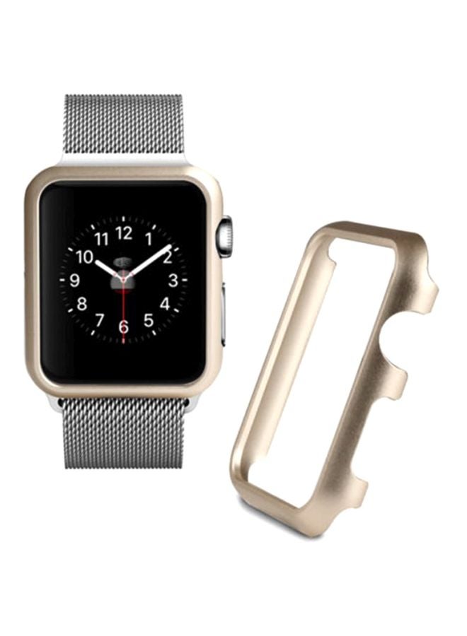 Protective Frame Bumper Case Cover For Apple Watch 1/2/3 38mm Brown