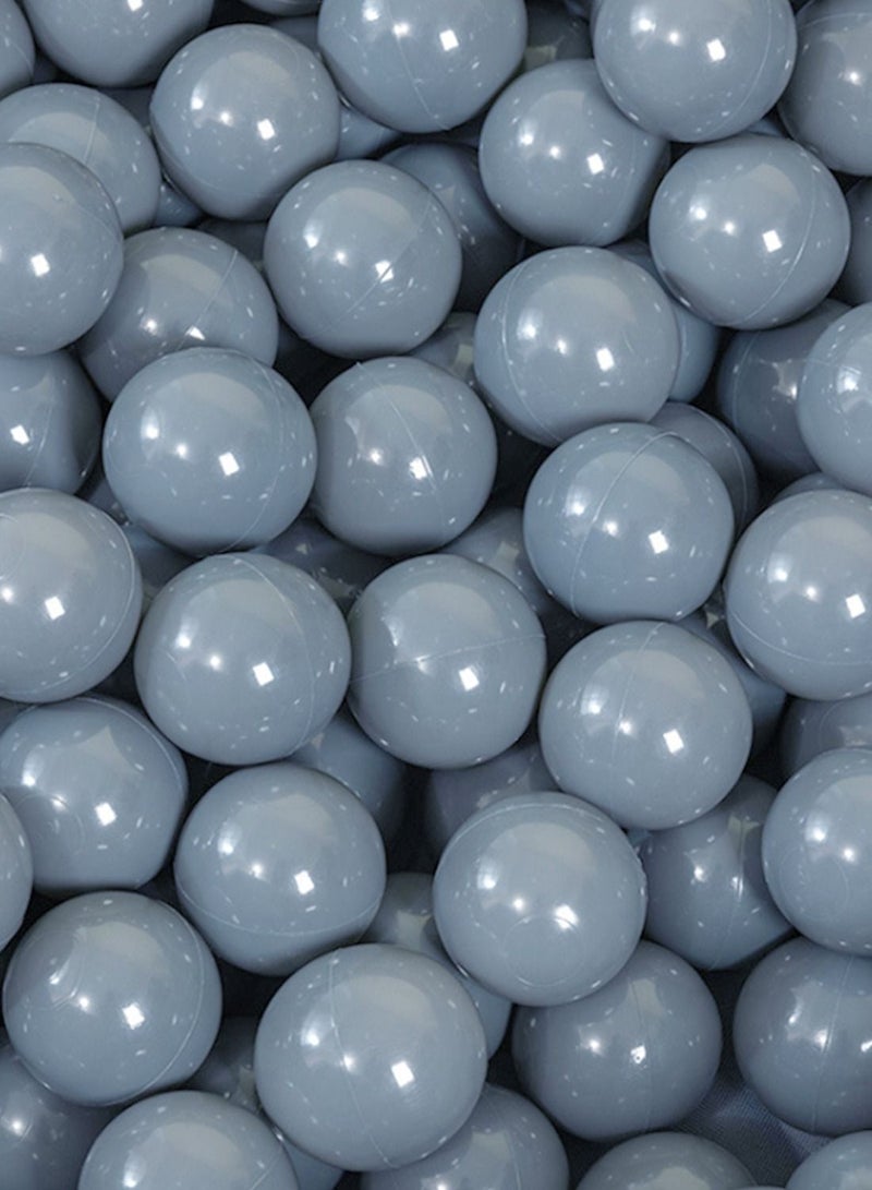100pieces Silver Soft Plastic Ocean Fun Balls for Baby Kids Tent Swim Pit  7cm