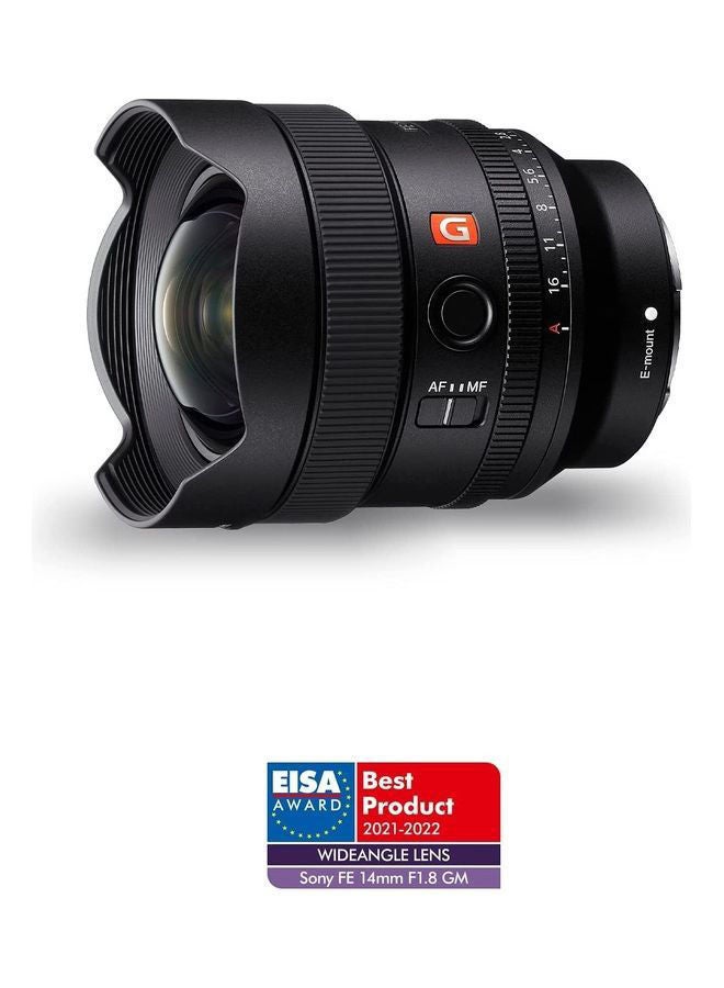 SEL14F18GM Full Frame FE 14mm F1.8 GM Premium G Master Series Prime Lens, Black