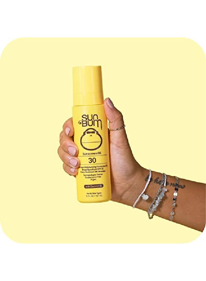 Original Spf 30 Sunscreen Oil | Vegan And Reef Friendly (Octinoxate & Oxybenzone Free) Broad Spectrum Moisturizing Uva/Uvb Glowing Sunscreen Lotion With Vitamin E | 5 Oz
