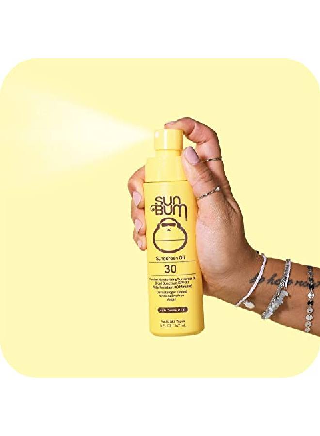 Original Spf 30 Sunscreen Oil | Vegan And Reef Friendly (Octinoxate & Oxybenzone Free) Broad Spectrum Moisturizing Uva/Uvb Glowing Sunscreen Lotion With Vitamin E | 5 Oz