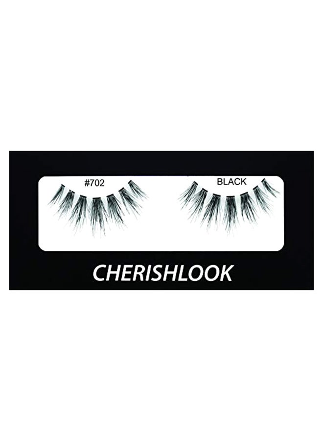 Pack Of 10 Professional False Eyelashes Black