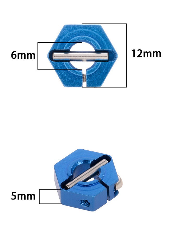 4 Piece Aluminum Wheel Hex Nuts 10 x 1 x 6.5cm