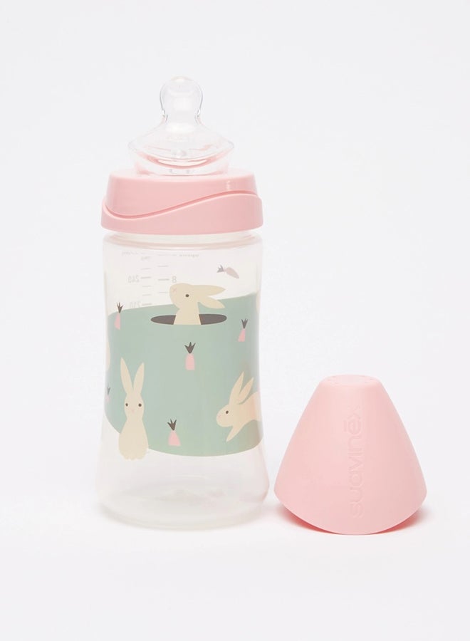 Anatomical Pink Bunny Feeding Bottle 270 ml