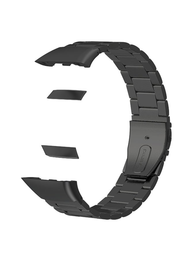 Replacement Metal Strap For Huawei Band 6 Black