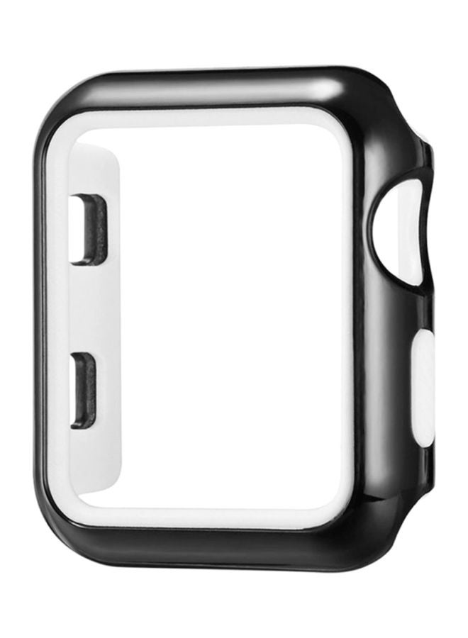 Protective Bumper Case Cover For Apple Watch Series 3 42mm Gunmetal/White