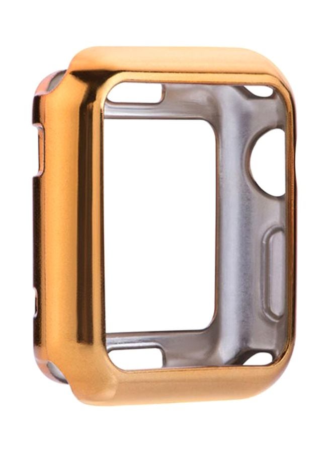 Ultra-Slim Protective Case Cover For Apple Watch Series 1/2/3 42mm Gold/Silver
