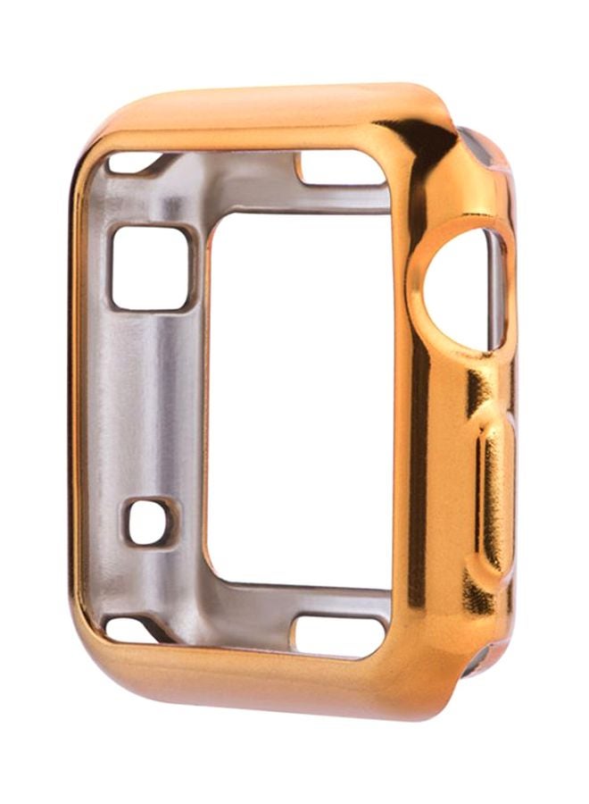Ultra-Slim Protective Case Cover For Apple Watch Series 1/2/3 42mm Gold/Silver