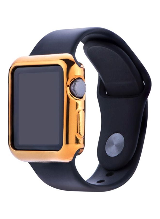Ultra-Slim Protective Case Cover For Apple Watch Series 1/2/3 42mm Gold/Silver