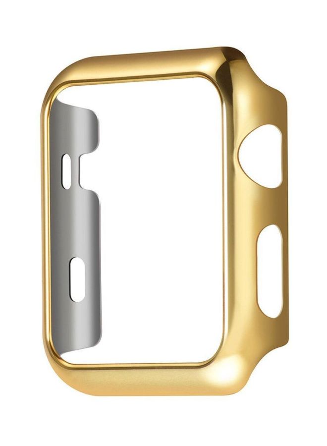 Protective Case Cover For Apple Watch Series 3 38mm Gold/Grey