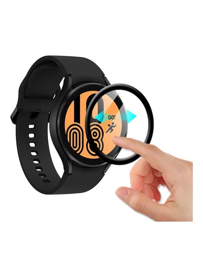 4-Piece of 3D Screen Protector for Samsung Galaxy Watch 4 40mm Black