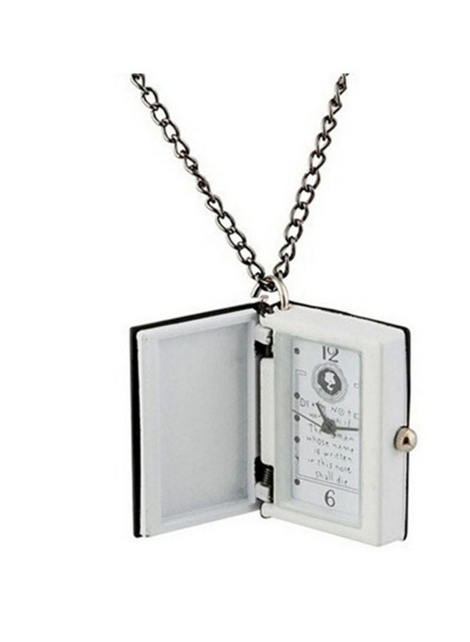 kids_unisex Death Note Engraved Pocket Watch Pendant J3481BZ