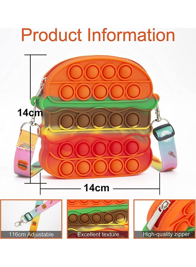 Bubble Sensory Fidget Shoulder Bag Toy 14 x 14 x 3cm