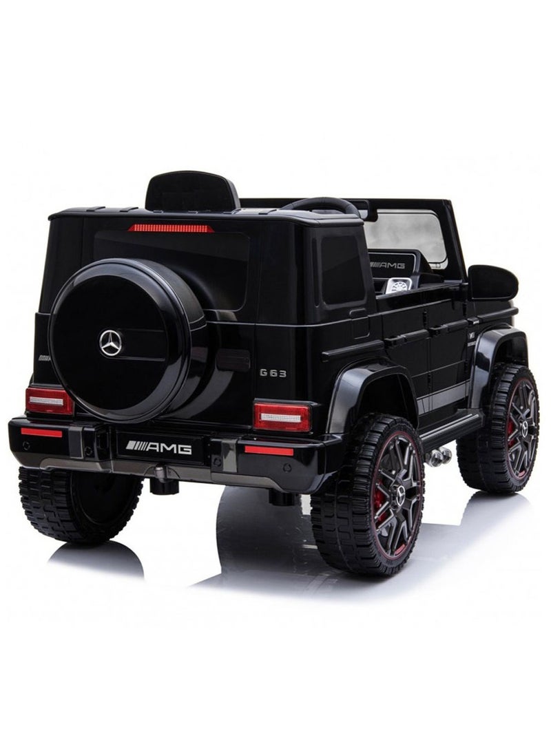 Mercedes Benz Amg G63, Licensed Electric Car, 12V Ride On Car With Remote Control For Kids - Black