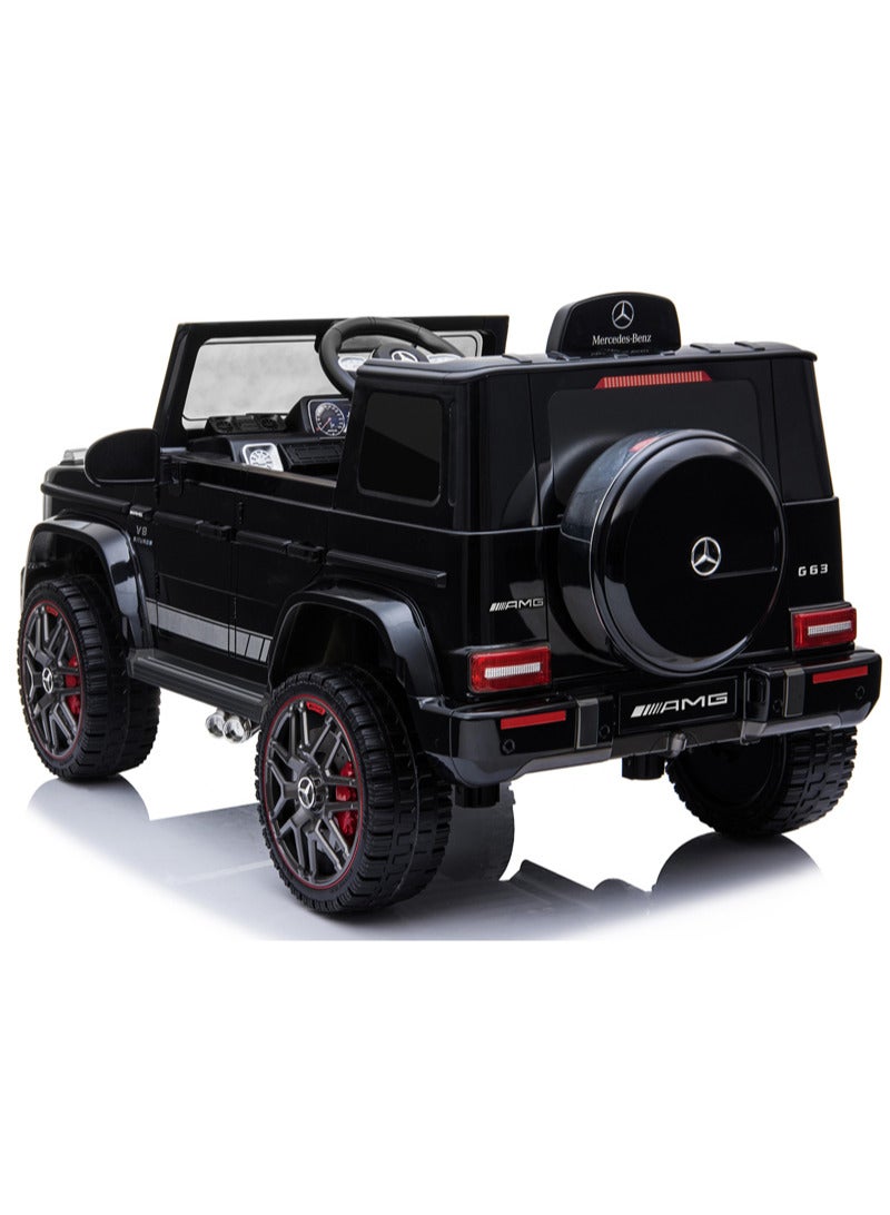 Mercedes Benz Amg G63, Licensed Electric Car, 12V Ride On Car With Remote Control For Kids - Black