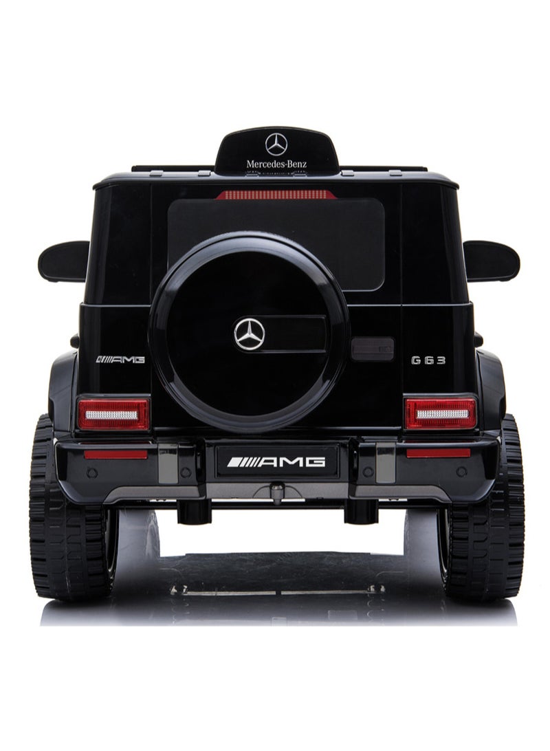 Mercedes Benz Amg G63, Licensed Electric Car, 12V Ride On Car With Remote Control For Kids - Black