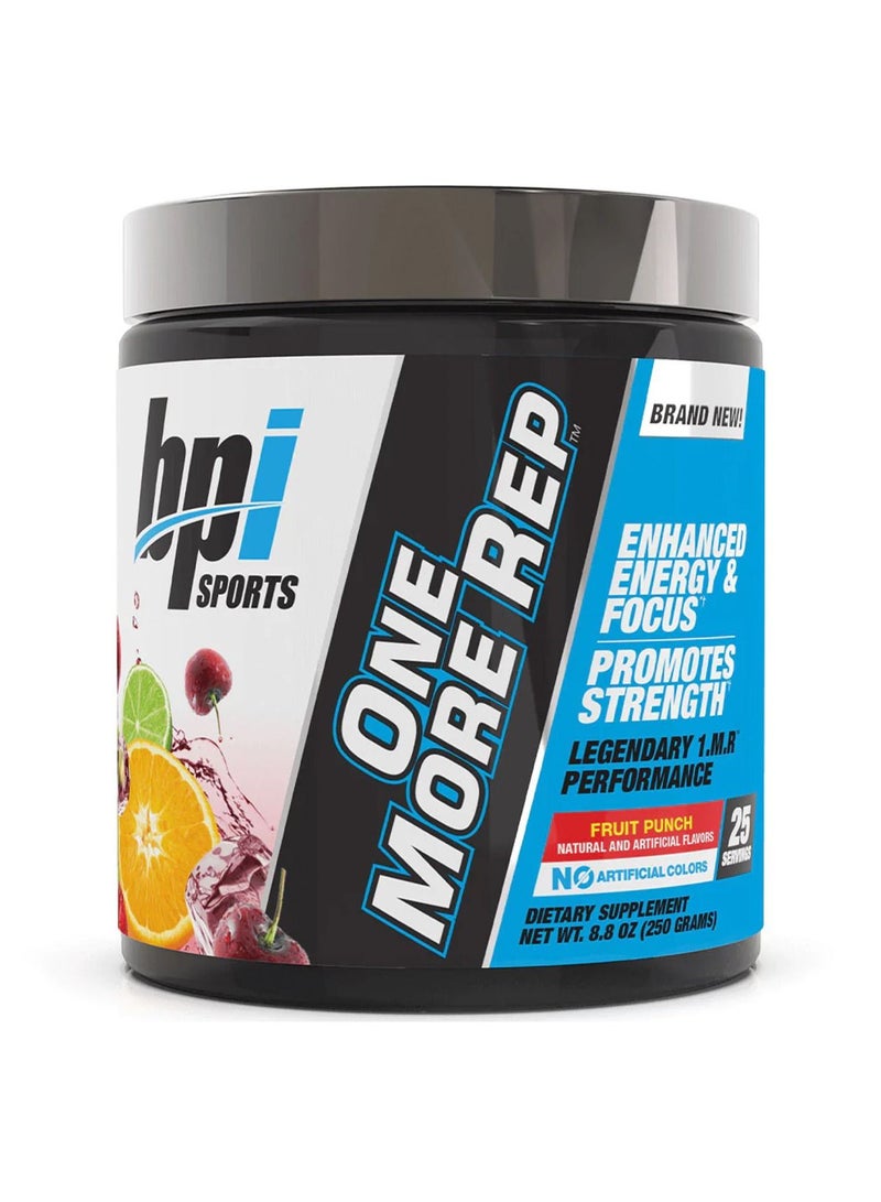BPI Sports One More Rep, Fruit Punch, 250gm