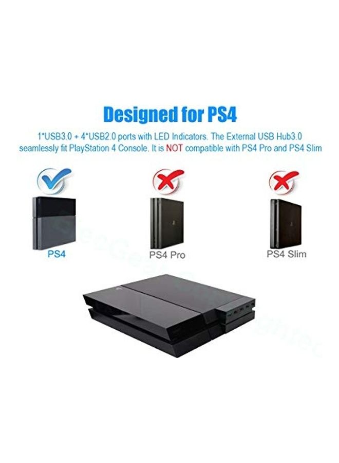 2-To-5 USB Hub For PS4 - wireless