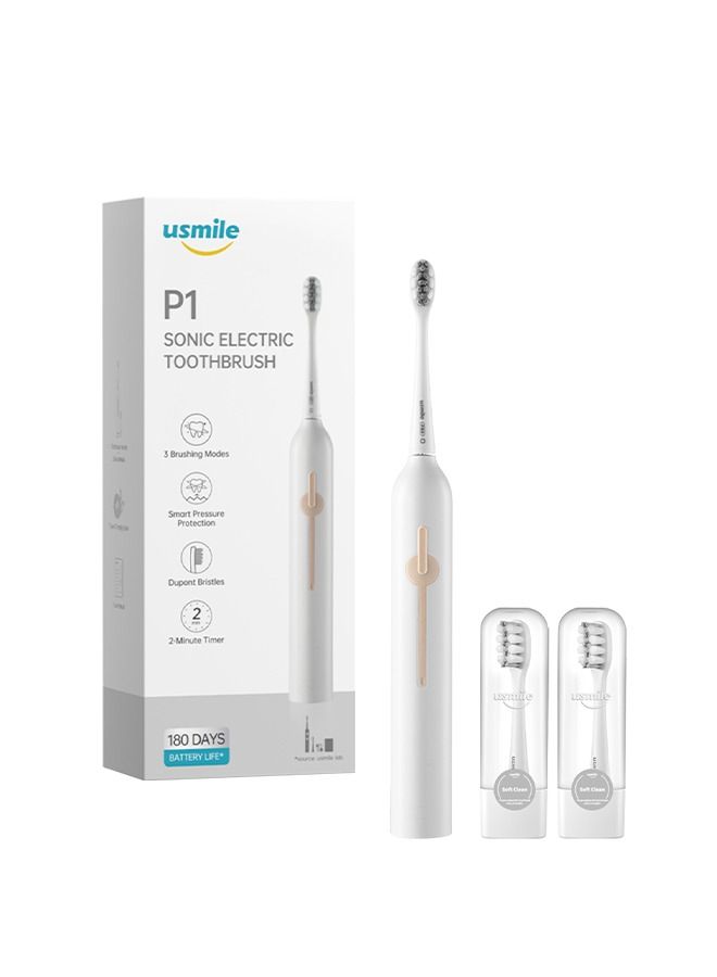 P1 Sonic Electric Toothbrush White