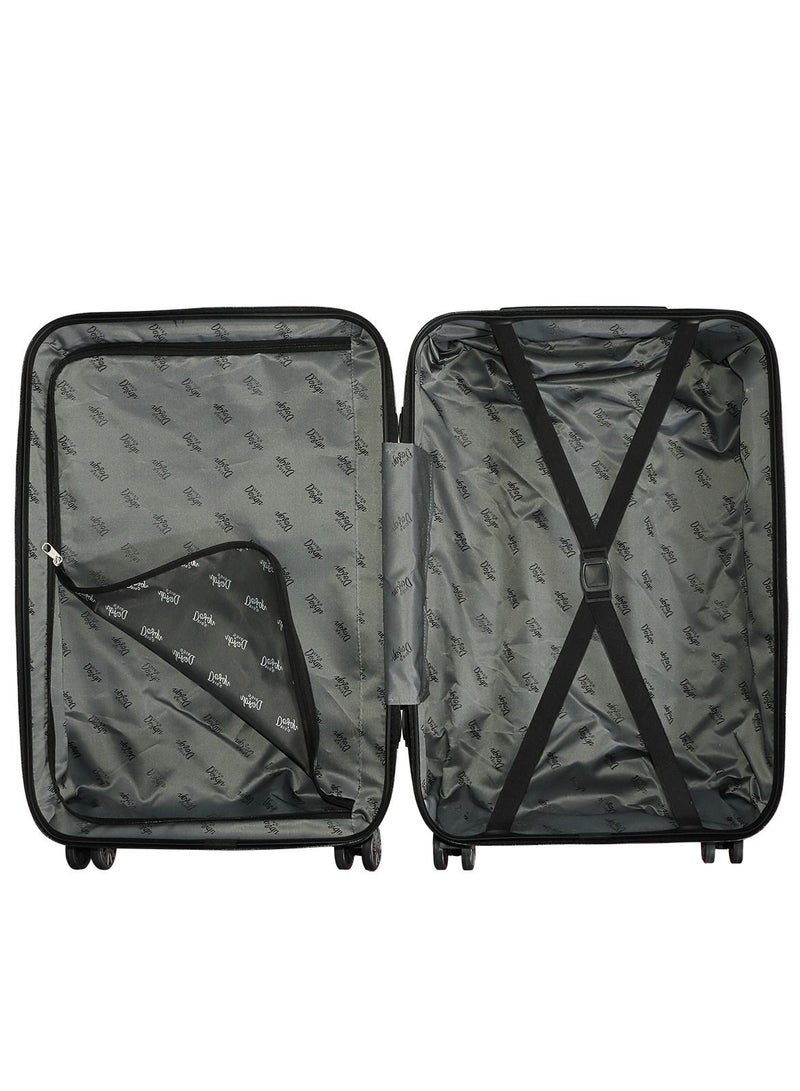 Biggdesign 3 Piece Moods Up Luggage Set with Spinner Wheels Anthracite