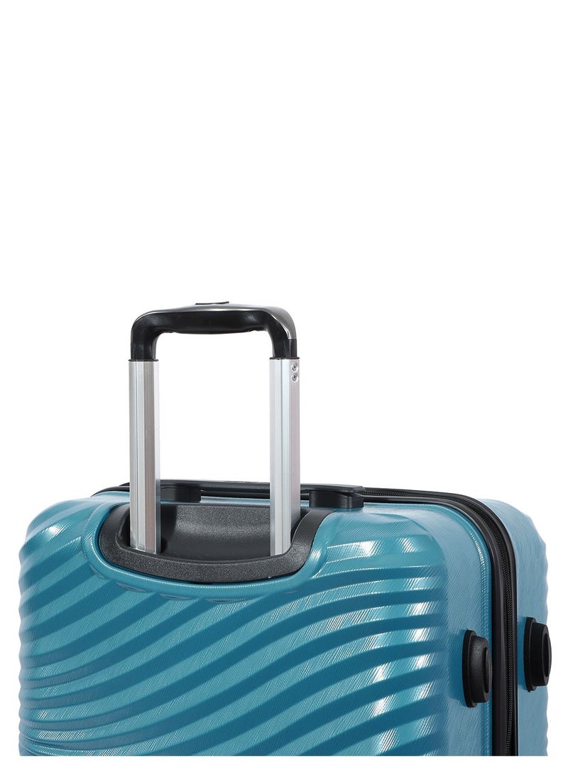 Biggdesign Lightweight Moods Up Carry On Luggage with Spinner Wheel and Lock System Steel Blue 28-Inch