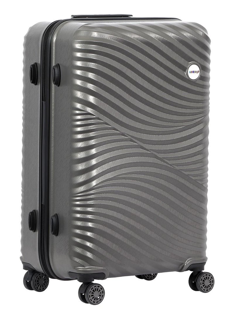 Biggdesign Lightweight Moods Up Carry On Luggage with Spinner Wheel and Lock System Anthracite 28-Inch