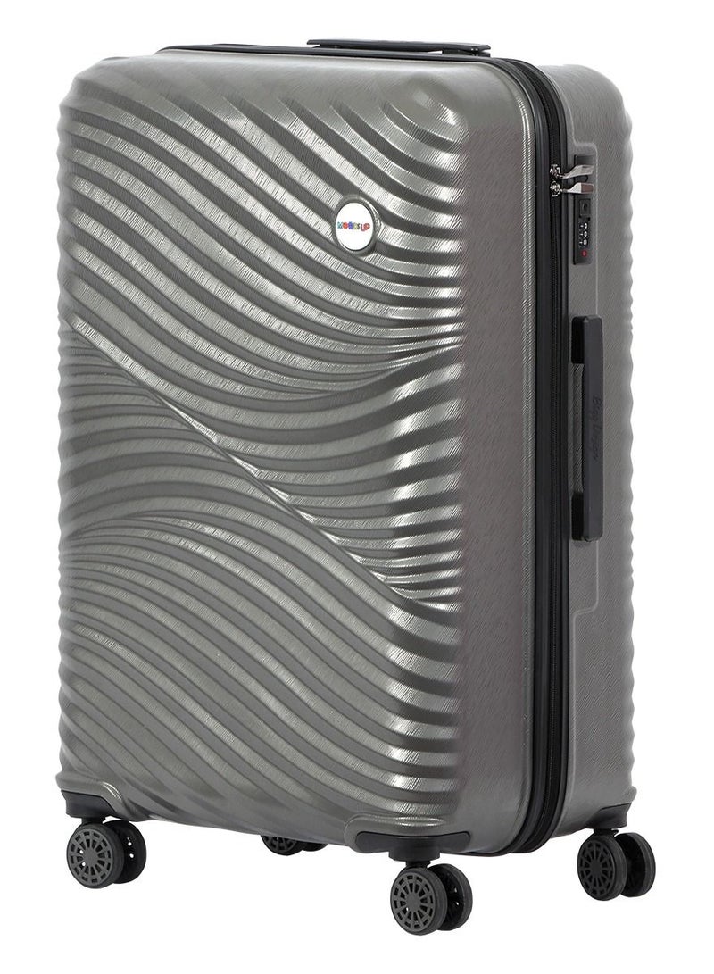 Biggdesign Lightweight Moods Up Carry On Luggage with Spinner Wheel and Lock System Anthracite 28-Inch