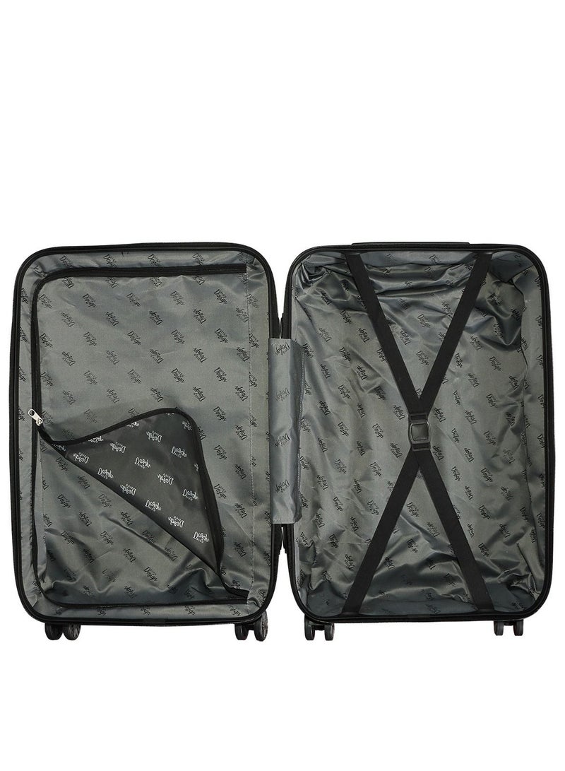 Biggdesign Lightweight Moods Up Carry On Luggage with Spinner Wheel and Lock System Anthracite 28-Inch