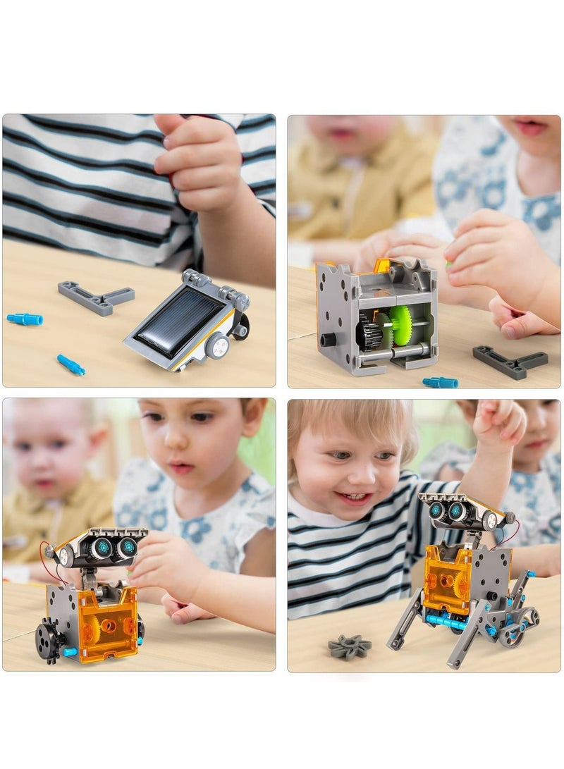 13-in-1 STEM Solar Robot Kit, Learning and Educational Toys for Kids, Science Building Toys DIY Science Kits Gift for Kids Age 8 +, Science Experiment Set Gifts Toys for Boys Girls Teens