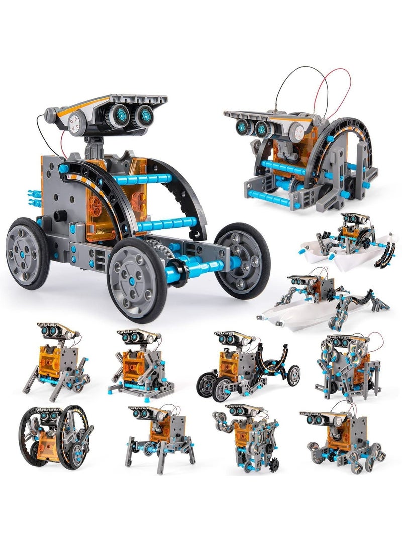 13-in-1 STEM Solar Robot Kit, Learning and Educational Toys for Kids, Science Building Toys DIY Science Kits Gift for Kids Age 8 +, Science Experiment Set Gifts Toys for Boys Girls Teens