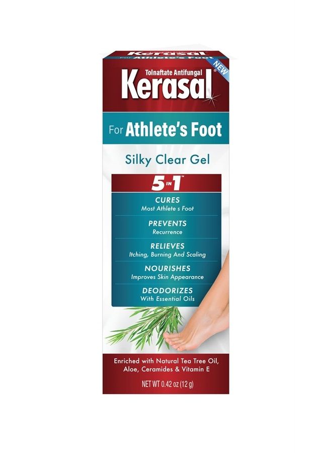 5-in-1 Athlete's Foot Silky Clear Gel, 0.42 oz