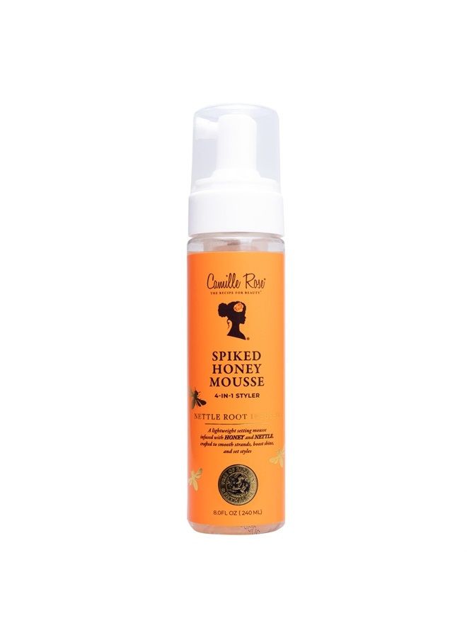 Spiked Honey Mousse 4-in-1 Hair Styler to Define Curls and Hold Styles Into Place while Nourishing and Adding Shine | With Honey and Nettle Root