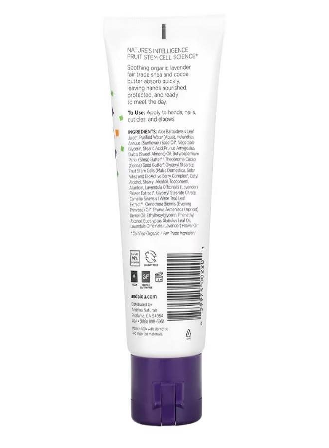 A Path of Light Shea Butter  Cocoa Butter Hand Cream Lavender 3.4 fl oz