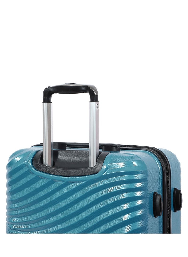 Biggdesign Lightweight Moods Up Carry On Luggage with Spinner Wheel and Lock System Steel Blue 24-Inch