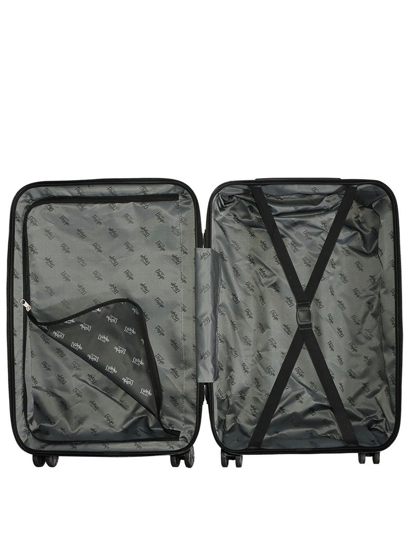 Biggdesign Lightweight Moods Up Carry On Luggage with Spinner Wheel and Lock System Rose Gold 28-Inch