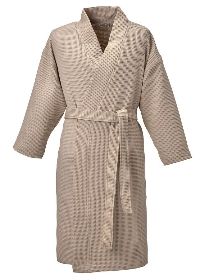 Bath Robe Beige Small And Large