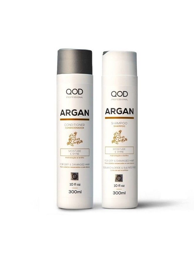 Professional Argan Shampoo & Conditioner 300Ml (Combo Of 2) ; Sulphate Free ; Sodium Chloride Free