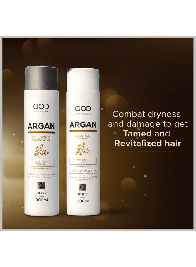 Professional Argan Shampoo & Conditioner 300Ml (Combo Of 2) ; Sulphate Free ; Sodium Chloride Free