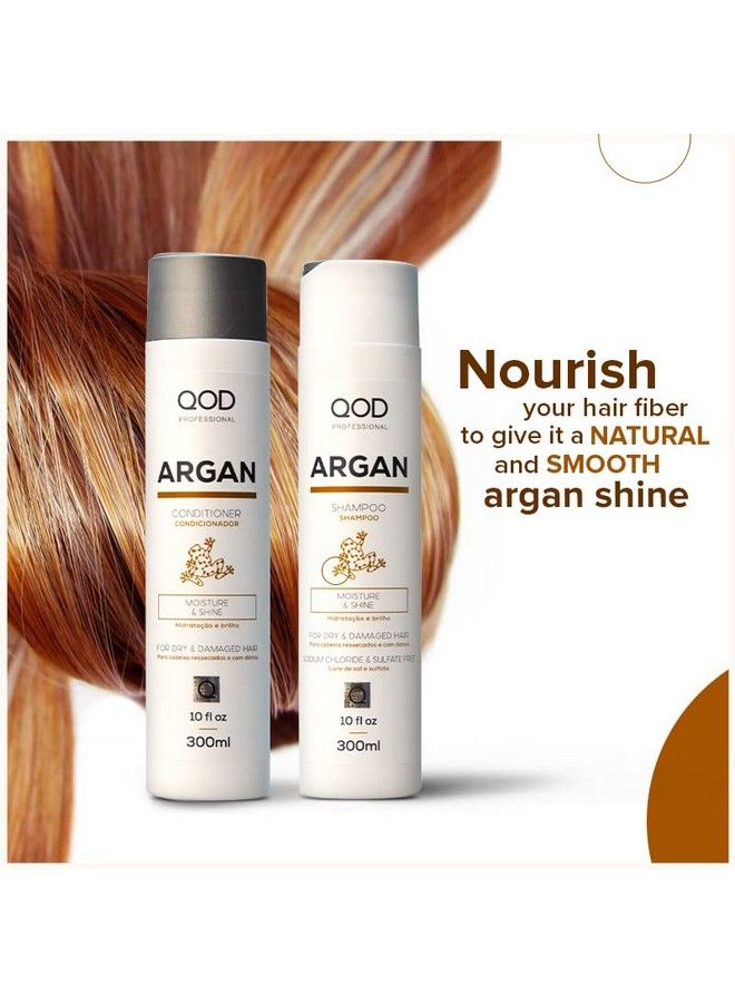 Professional Argan Shampoo & Conditioner 300Ml (Combo Of 2) ; Sulphate Free ; Sodium Chloride Free